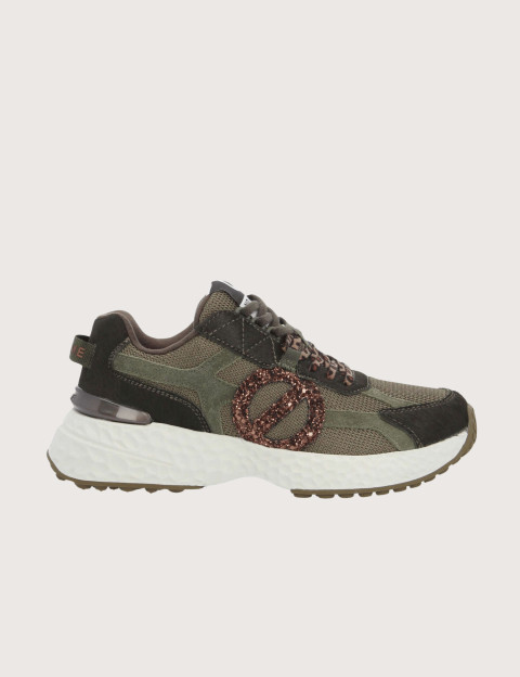 No Name Baskets Femme Carter 2.0 Runner Kaki Bronze