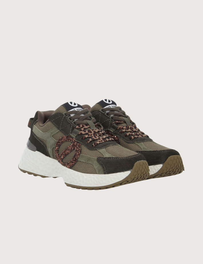 No Name Baskets Femme Carter 2.0 Runner Kaki Bronze - 2