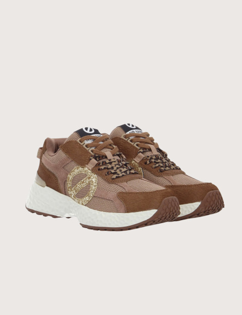 No Name Baskets Femme Carter 2.0 Runner Chocolat Doré - 2