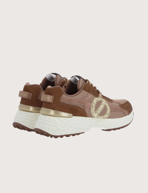 No Name Baskets Femme Carter 2.0 Runner Chocolat Doré - 3