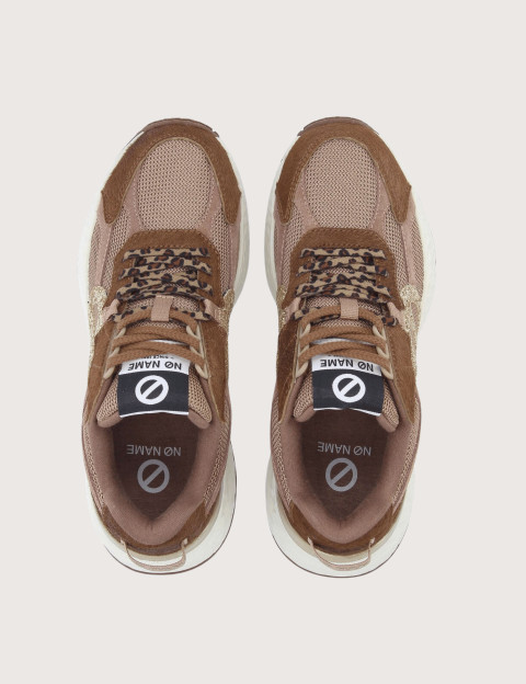 No Name Baskets Femme Carter 2.0 Runner Chocolat Doré - 5