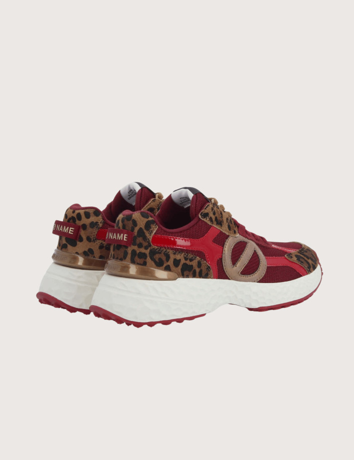 No Name Baskets Femme Carter 2.0 Runner Bordeaux Marron - 3