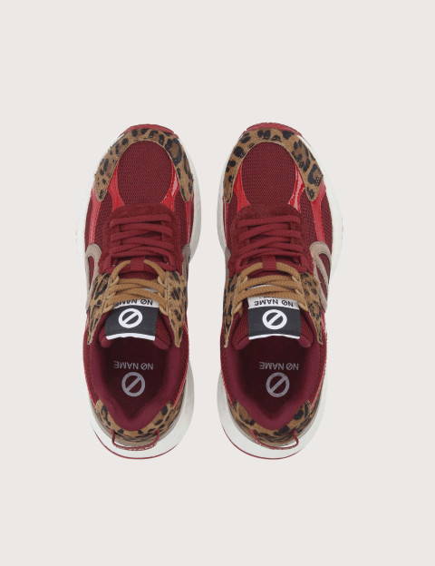 No Name Baskets Femme Carter 2.0 Runner Bordeaux Marron - 5