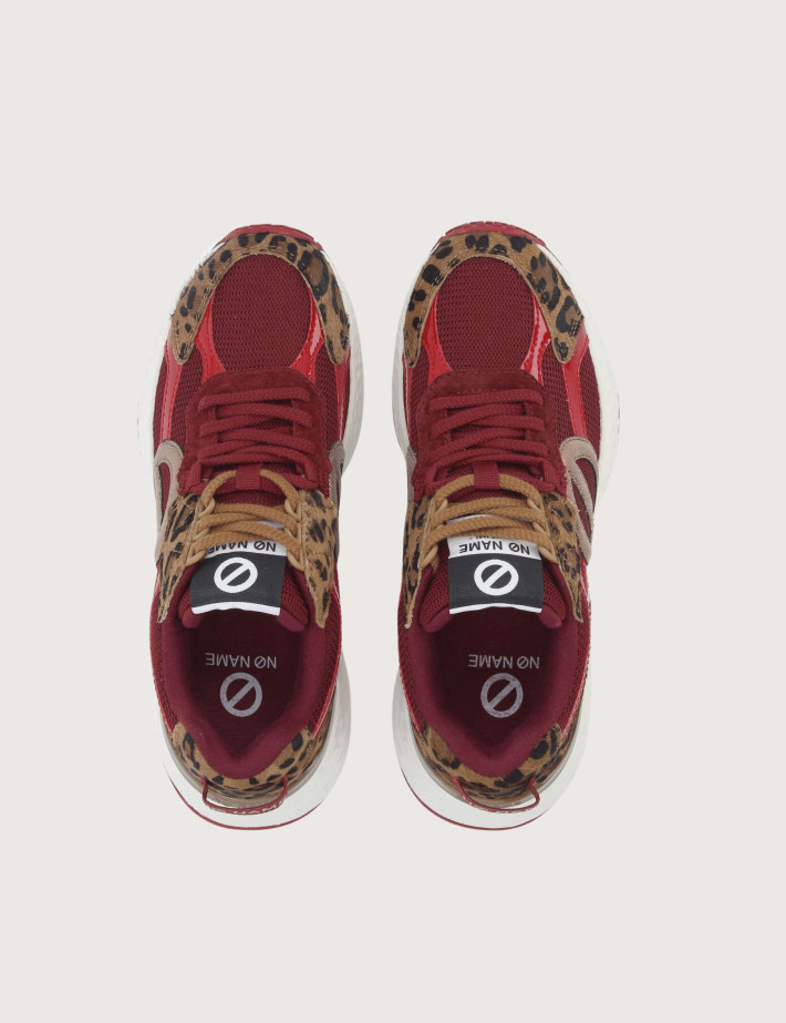 No Name Baskets Femme Carter 2.0 Runner Bordeaux Marron - 5