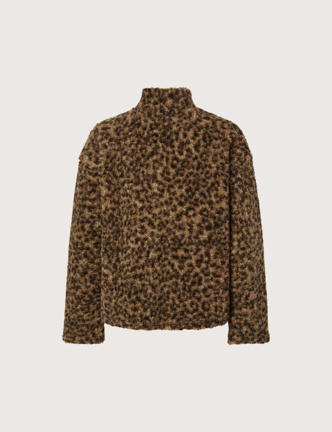 PIECES Veste Polaire Femme Katty Teddy Léopard - 5