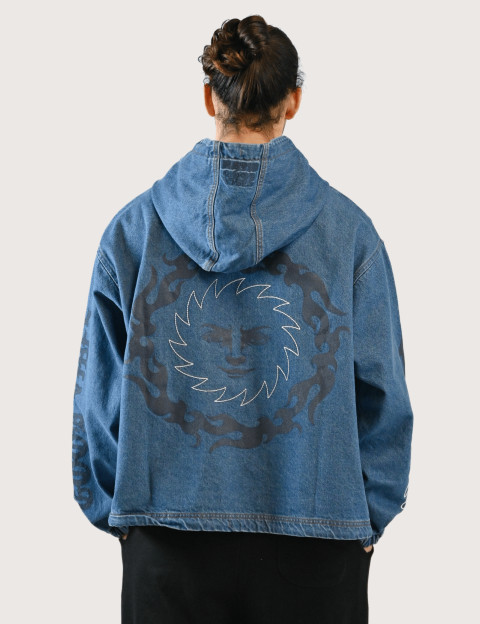 Natif Veste Poncho Unisexe Good Vibes en Jean - 2