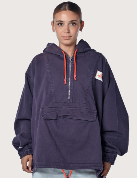 Natif Veste Poncho Unisexe Records Marine