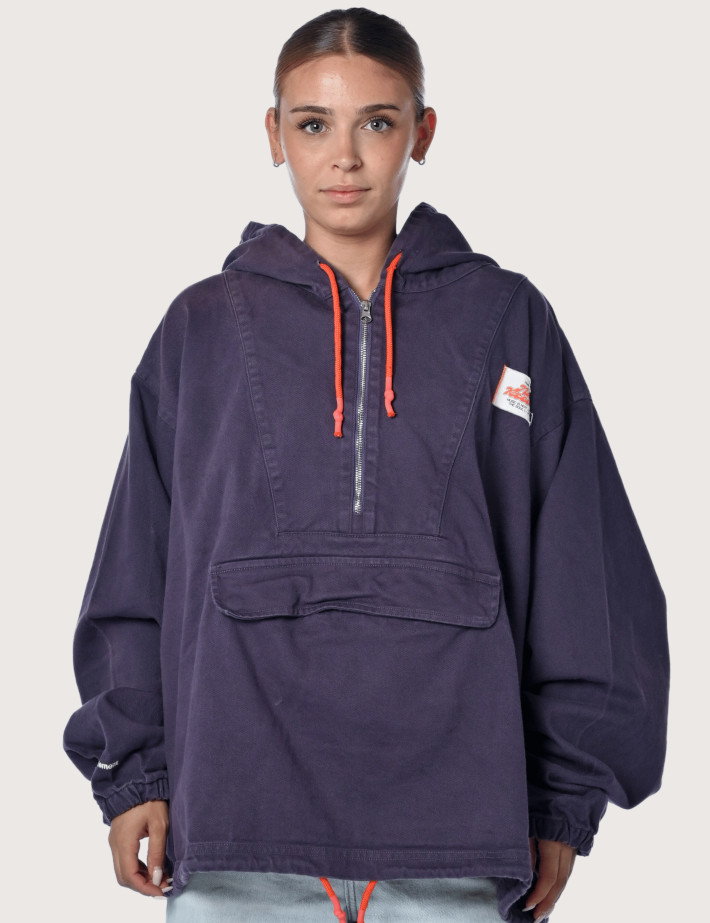 Natif Veste Poncho Unisexe Records Marine