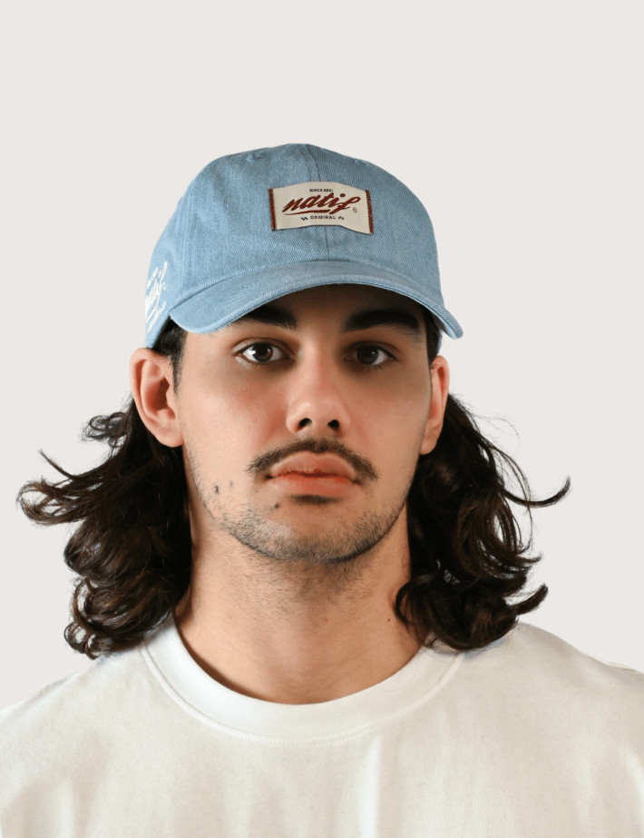 Natif Casquette Label Logo Devant en Jean
