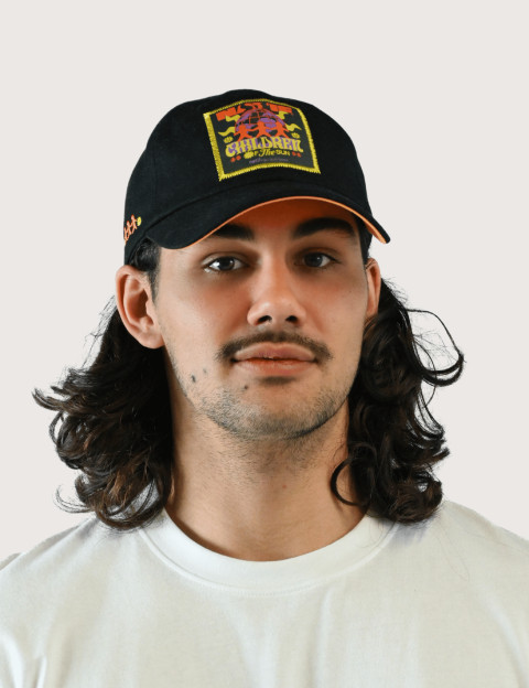 Natif Casquette Children Of The Sun Noir Visière Orange