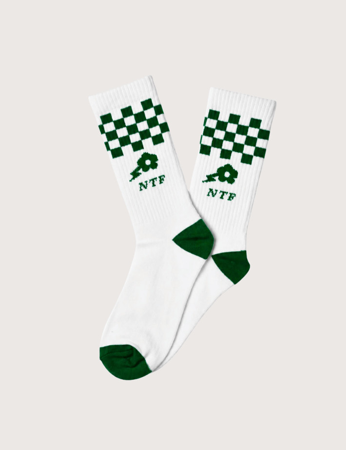Natif Chaussettes Montantes Heritage 2 Beige Vert