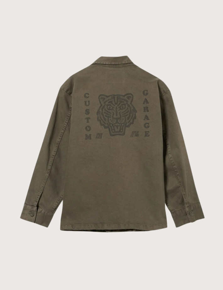 REPLAY Surchemise Enfant Patchs Kaki Militaire C00H - 2