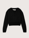 REPLAY Pull en Maille Cropped Enfant Noir C098