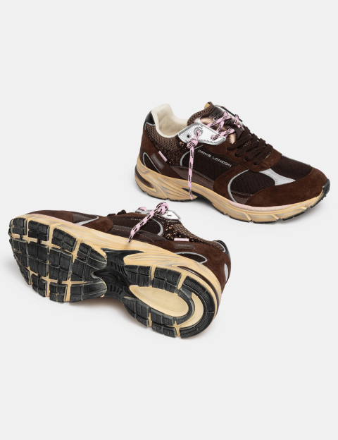 Crime London Baskets Femme Fugitive Marron - 5