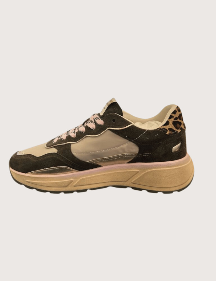 Crime London Baskets Femme Akira Gris Kaki - 3