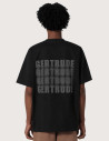 GERTRUDE T-Shirt Mixte Print au Dos Darryl Dots Noir