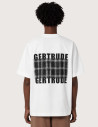 GERTRUDE T-Shirt Mixte Print au Dos Darryl Dots Blanc