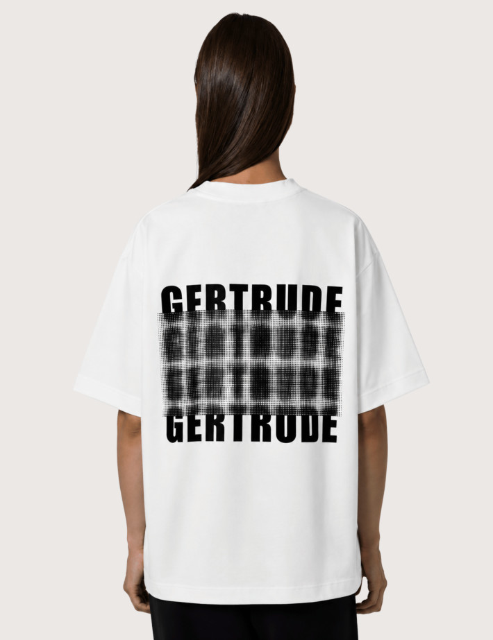 GERTRUDE T-Shirt Mixte Print au Dos Darryl Dots Blanc - 2