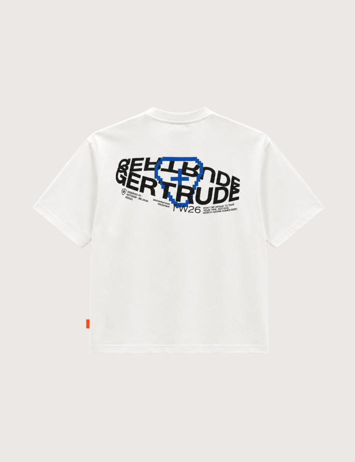 GERTRUDE T-Shirt Mixte Manches Courtes Zack Brand Blanc