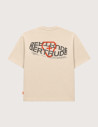 GERTRUDE T-Shirt Mixte Manches Courtes Zack Brand Beige Latte