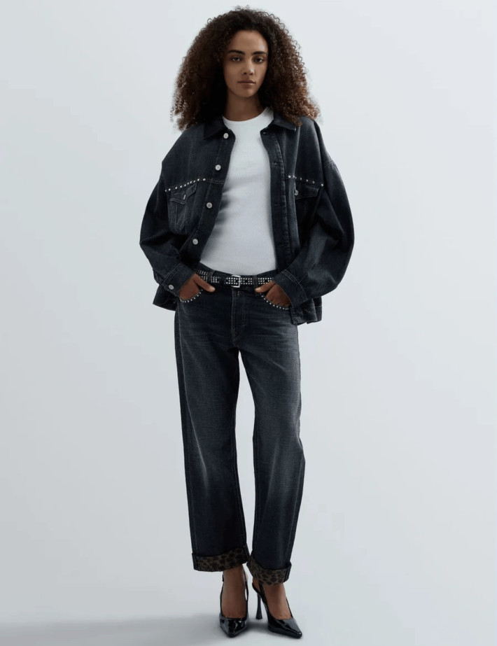 REPLAY Jean Femme Coupe Relaxed Boy Aubry Gris C097 - 3