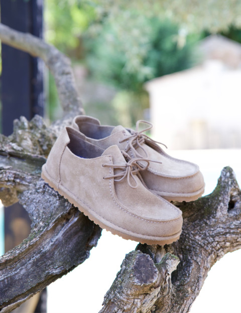 Birkenstock Mocassins Homme Utti Lace Suède Marron Clair - 7