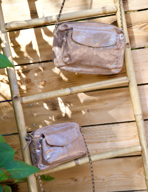 PIECES Sac Bandoulière Small Cross Body Naina Taupe Gray Snow