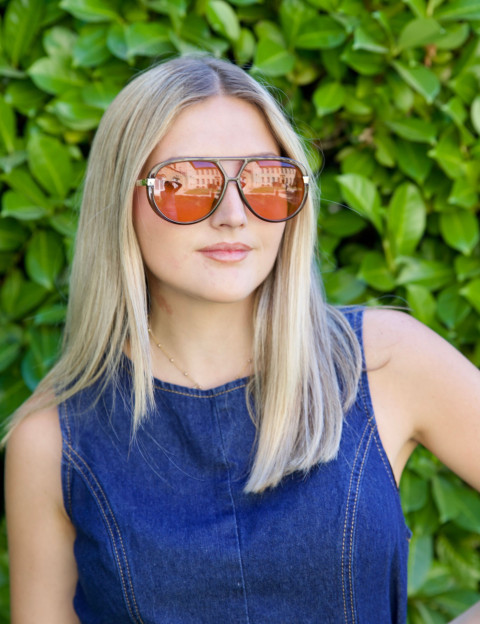 IYÜ Design Lunettes de Soleil Tomy Cristal Gris Rose - 7