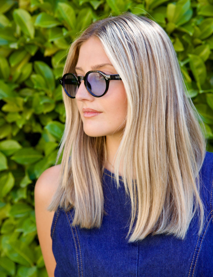 IYÜ Design Lunettes de Soleil Orso Noir Bleu - 6