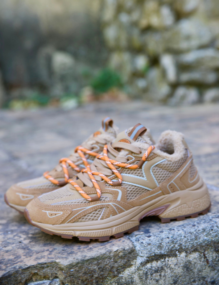 VICTORIA Baskets Femme Running Mythos Trail Beige - 7