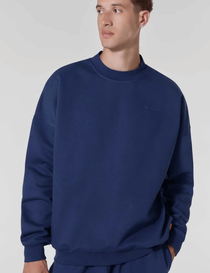 GERTRUDE Sweat Mixte Col Rond Ruben Geo Marine - 4