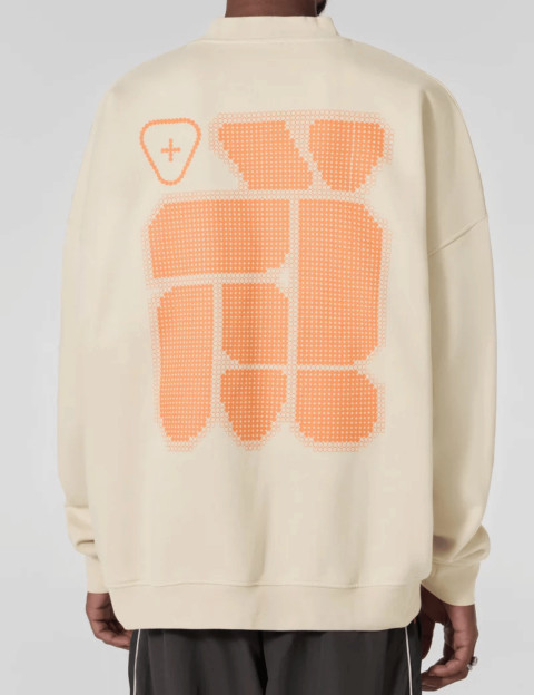 GERTRUDE Sweat Mixte Col Rond Ruben Geo Beige Latte - 4