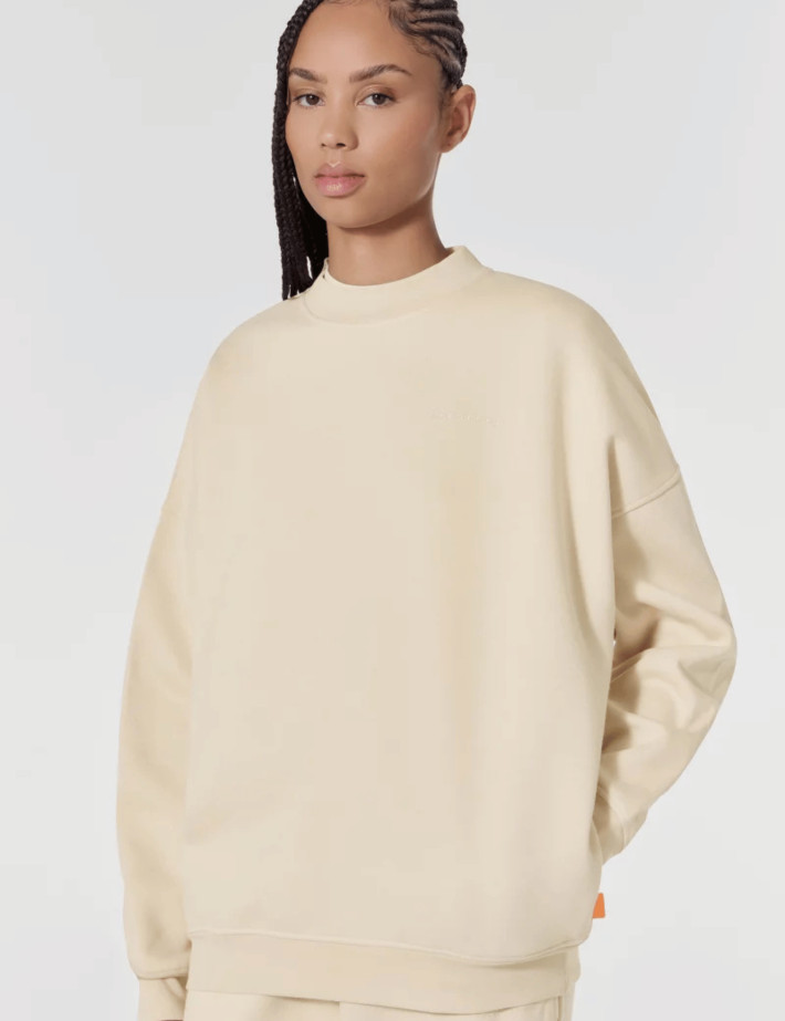 GERTRUDE Sweat Mixte Col Rond Ruben Geo Beige Latte - 5