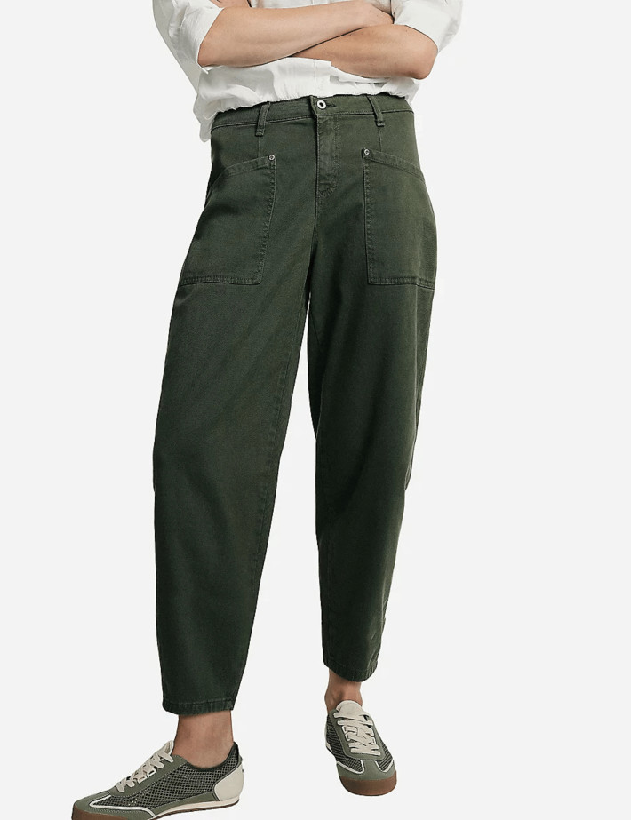 PLEASE Jean Femme Coupe Boyfriend Kaki
