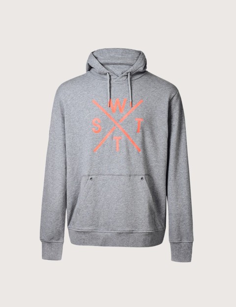 WATTS Sweat Capuche Homme SPRAY Gris Orange