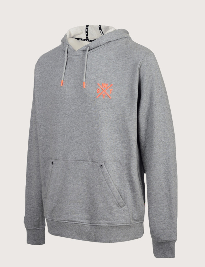 WATTS Sweat Capuche Homme SPRAYS Gris Orange - 2
