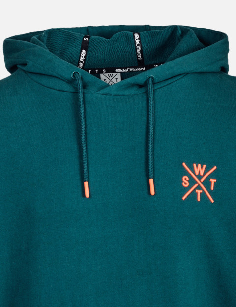 WATTS Sweat Capuche Homme SPRAYS Vert Orange - 2