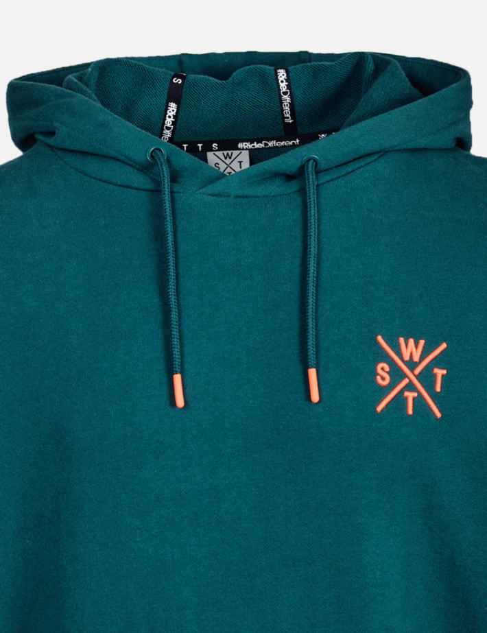 WATTS Sweat Capuche Homme SPRAYS Vert Orange - 2
