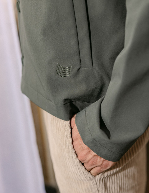 HBT Taylor Chic Chaine & Trame Rumba | Veste Homme Driss Kaki - 3