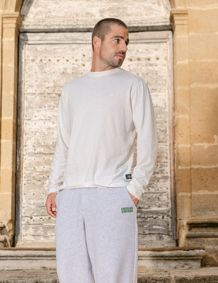 REPLAY T-Shirt Homme Manches Longues Blanc C011 - 3