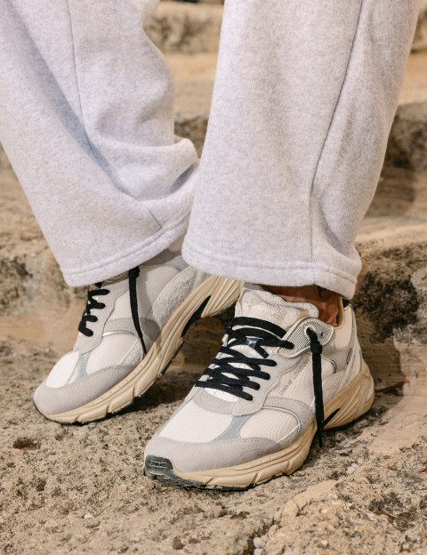 Crime London Baskets Homme Fugitive Gris Blanc - 7
