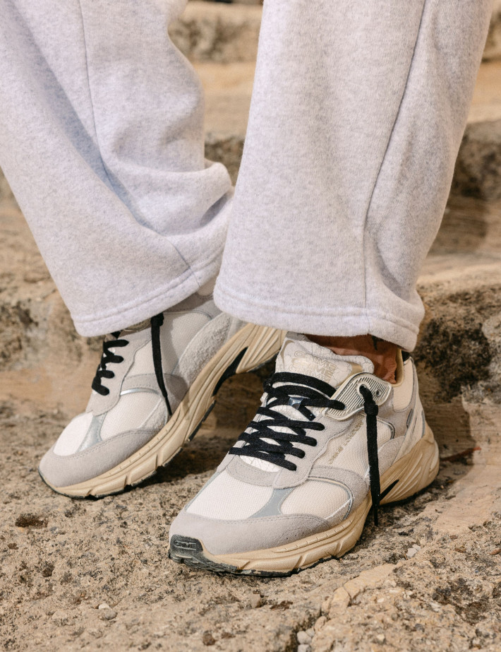 Crime London Baskets Homme Fugitive Gris Blanc - 7