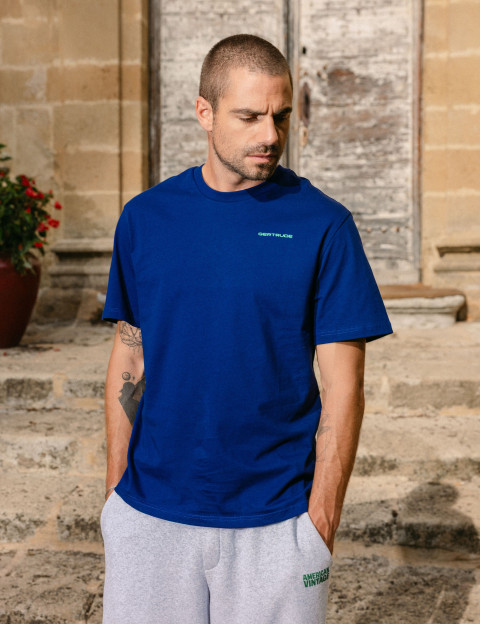 GERTRUDE T-Shirt Mixte Manches Courtes Leon Geo Marine - 6