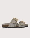 SEMERDJIAN Mules Femme Doubles Brides Arianna Daim Gris