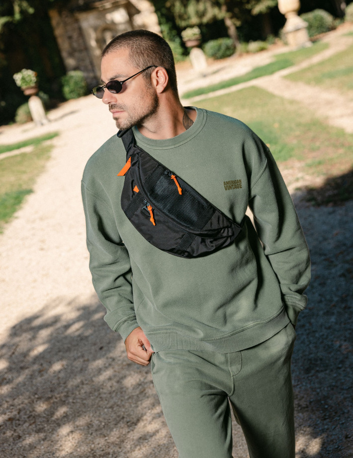American Vintage Sweat Homme Col Rond Plizzy Pistou Vintage - 5