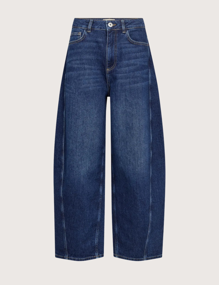 MOS MOSH Jean Femme Cindy Barrel Bleu