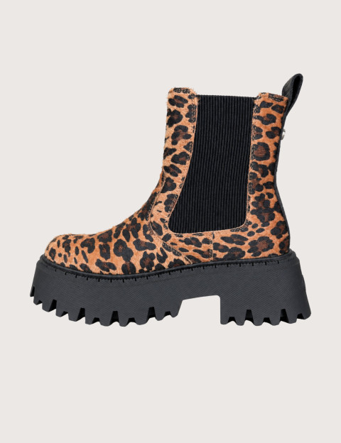 BUFFALO Bottines Femme Chelsea Aspen Noir Léopard - 3