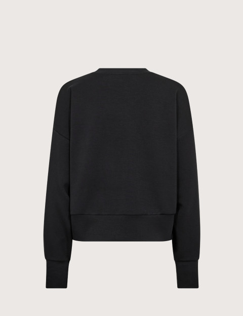 MOS MOSH Sweat Femme Col Rond Nima O-LS Noir - 3