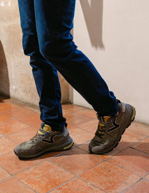 VICTORIA Baskets Homme Running Wing Evo Color Mix Kaki - 6