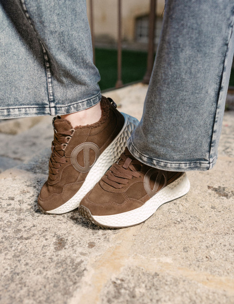 No Name Baskets Femme Carter Jogger Suède Marron - 9